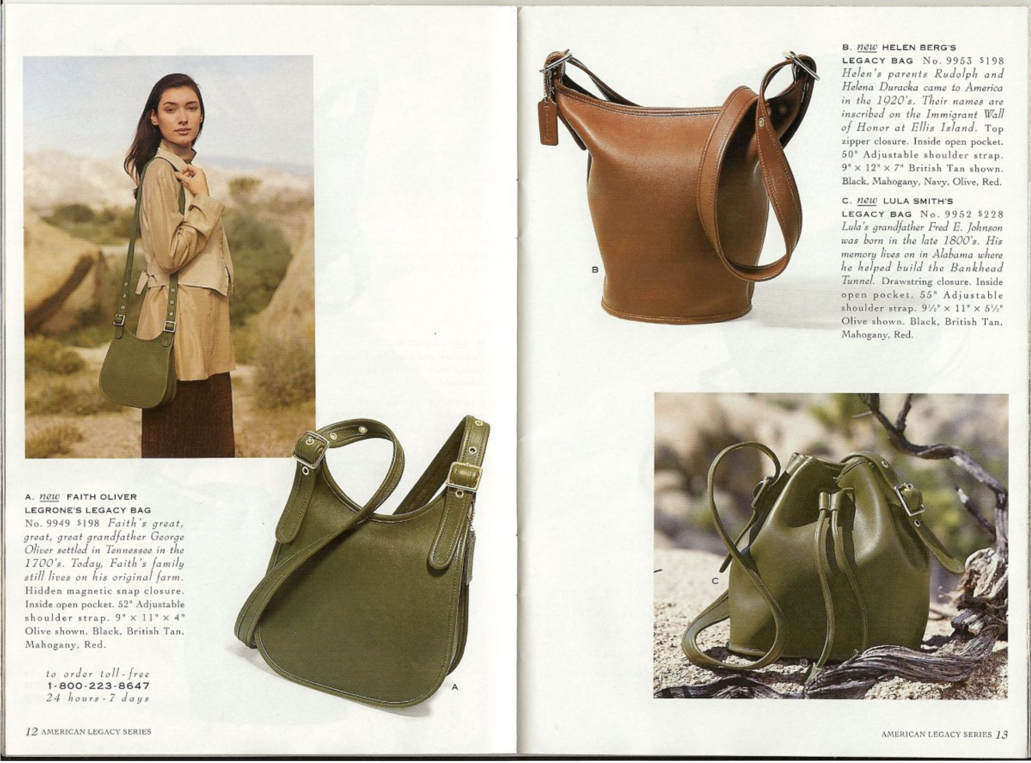 Helen's Legacy Bag - Style 9953