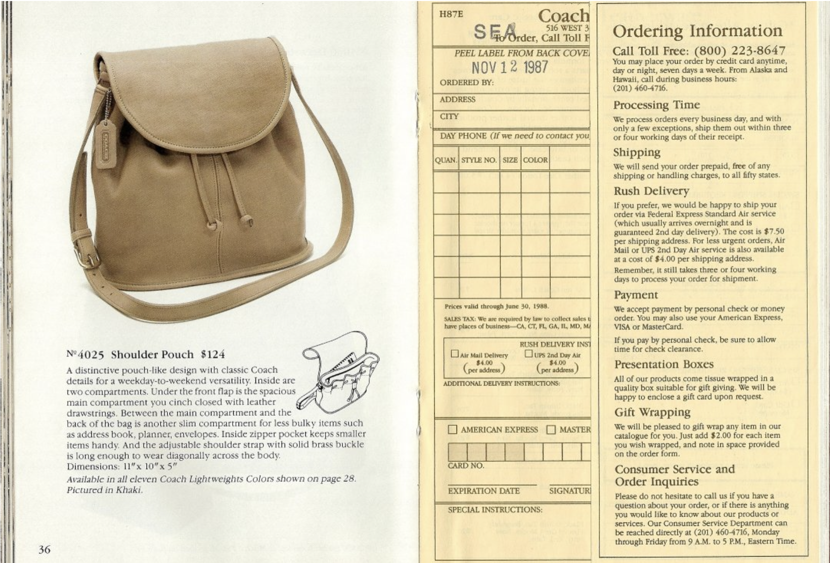 Shoulder Pouch - Style 4025