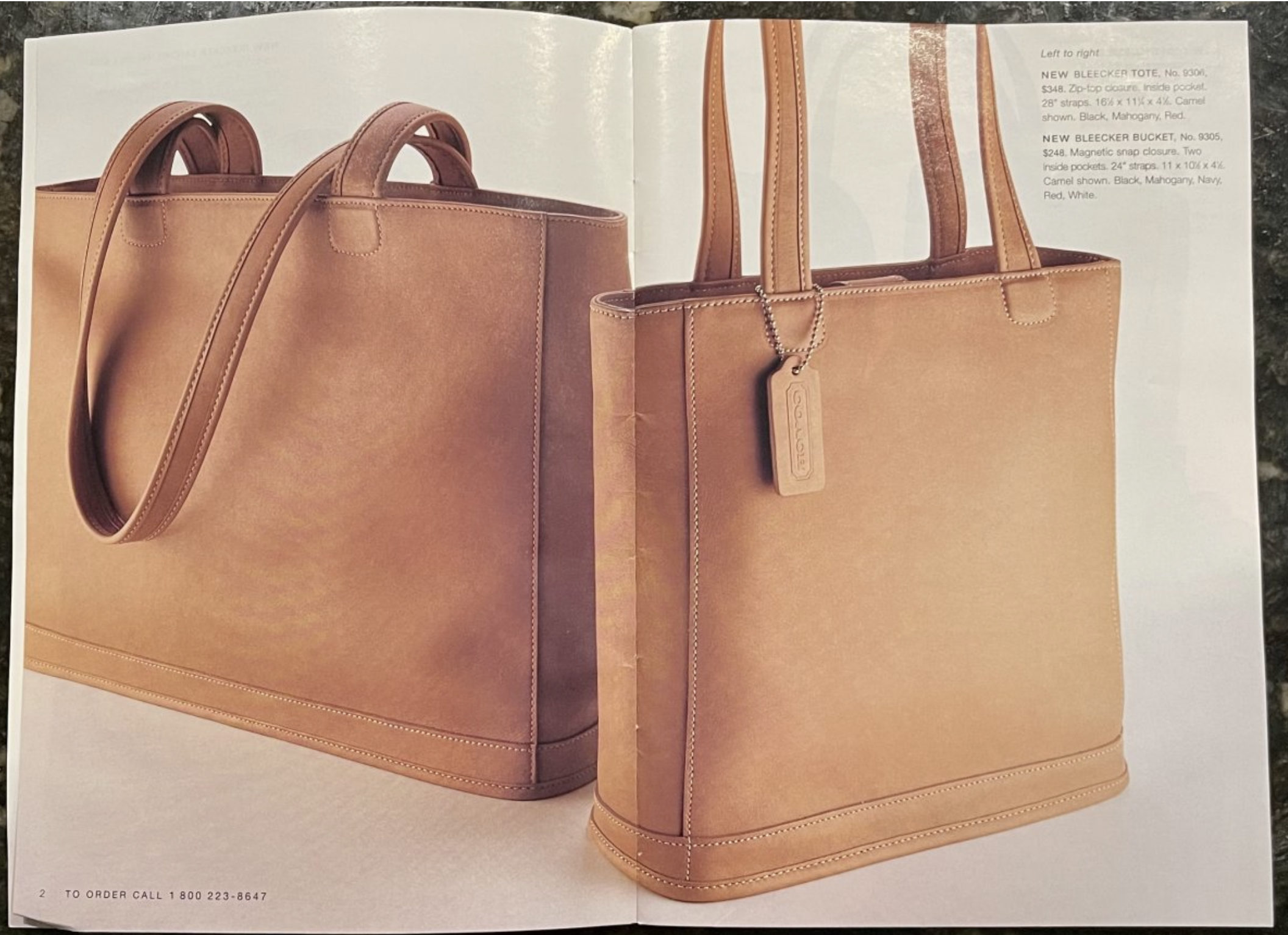 美品 OLD COACH 9305 USA製 厚革 レザートートバッグ キャメル COACH 