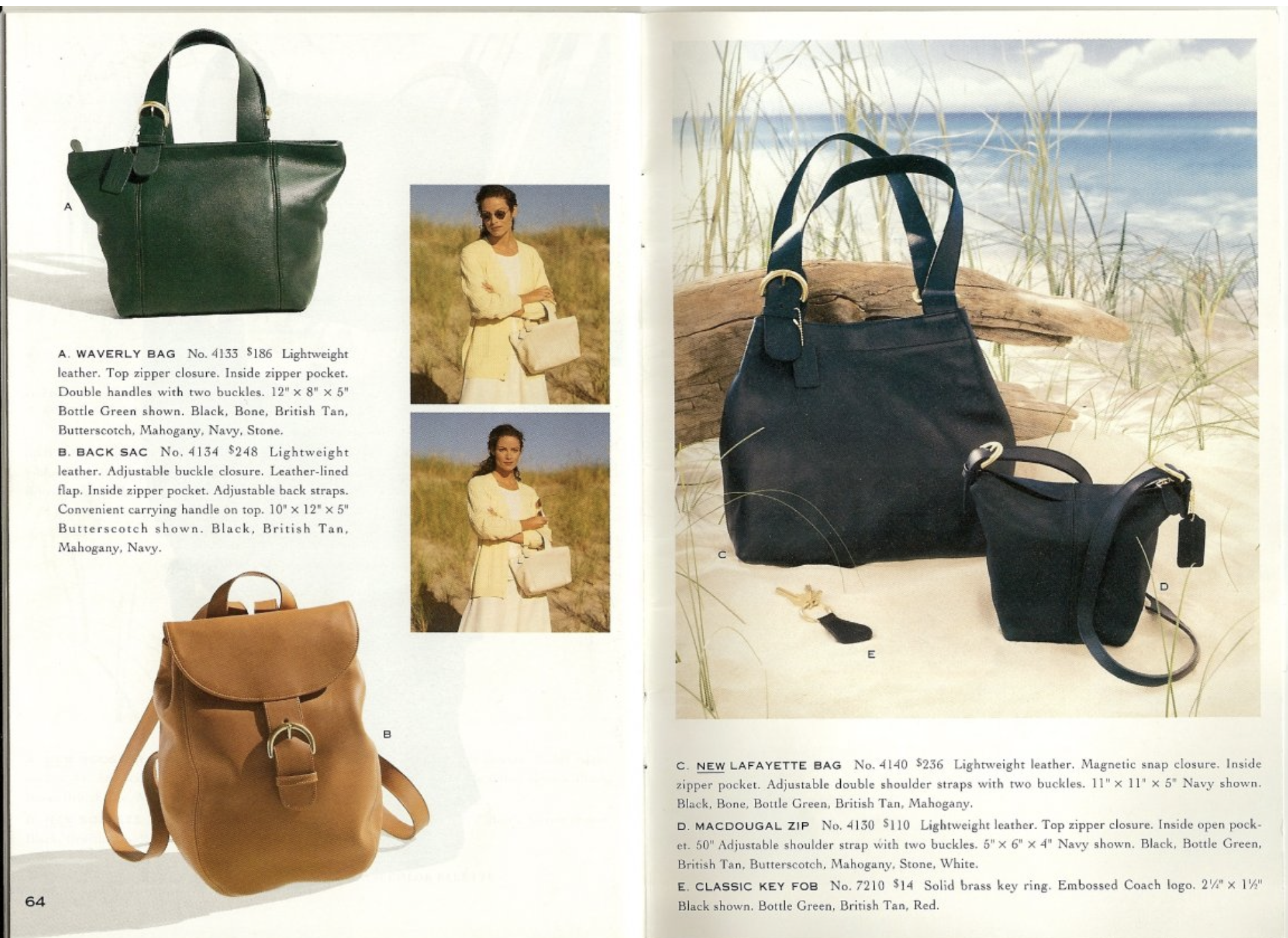 Vintage Old Coach Waverly Bag 4133 Vintage Coach Leather Waverly 